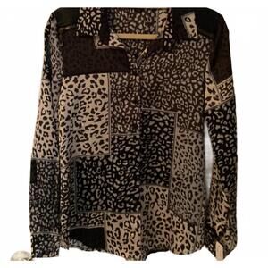 NEW AZI women's joanna blouse in black/ white